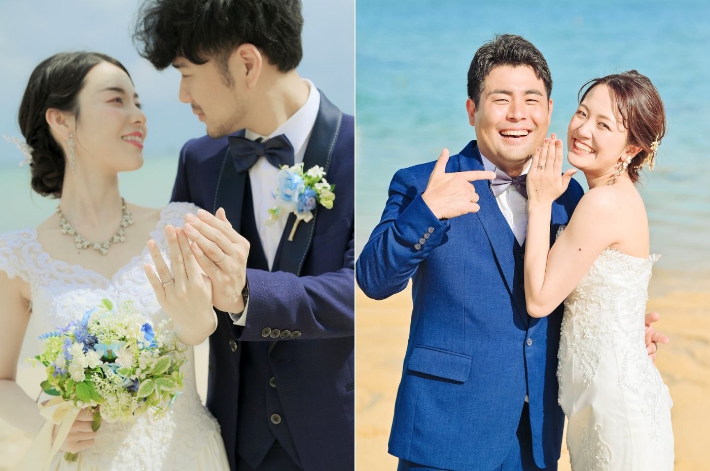 定番！指輪を見せて「結婚しました♡」ポーズ